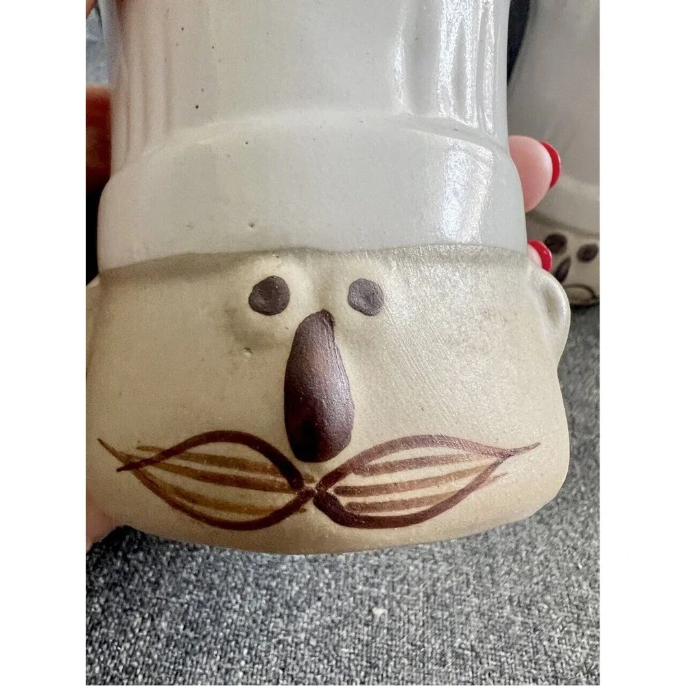 Chunky Le Chef Takahashi Pottery Salt Pepper Shakers Vintage San Francisco